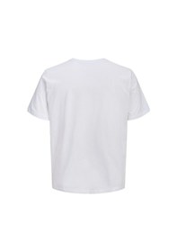 Resim Jack & Jones Jjcole Print Erkek Tişört Bisiklet Yaka Kısa Kollu Beyaz 