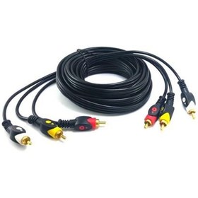 Resim Swat 3Rca 3Rca Görüntü ve Ses Kablosu 5 Metre Gold Seri 