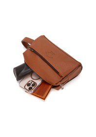 Resim Newish Polo Erkek Vegan Deri Siyah Portföy Clutch Traş Kozmetik Bakım Ve Günlük El Çantası New381 Metalik 