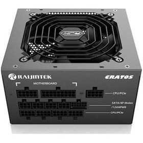 Resim Raijintek Cratos Atx 3.0 1000w 80+ Gold Pcıe 5.0 Full Moduler Atx Güç Kaynağı Rj-0r30b00005 