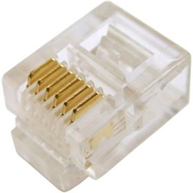 Resim Assmann Modüler Fiş, Rj12, 6p6c, Zırhsız (unshielded), Yassı Kablo Tipi, Altın Kaplama Kalınlığı 0,6µ 