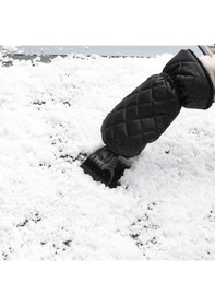 Resim Pazly Kış Buz Ve Kar Temizleme Kazıyıcı - Siyah Kırmızı, Pratik Plastik Desen 