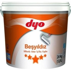 Resim Nil Avm Dyo Beşyıldız Silikonlu Iç Dış Astar 20 kg Beyaz 