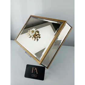 Resim Aynalı Kutu Gondol Şekerlik Sunumluk Söz Nişan Kız Isteme Çikolatalık Dekoratif Obje Biblo Süs Eşya 