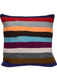 Resim Zehra Abla Halı Yeni El Dokuma Dekoratif Kilim Kırlent Yastık Kılıfı 6486 Çok Renkli 