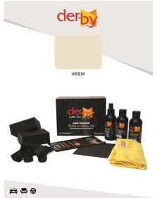 Resim Derby Krem Deri Döşeme Ve Direksiyon Boyama 3 Lü Set 
