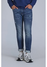 Resim Lufian Brıce Smart Jean Erkek Pantolon Slim Fit Mavi Mavi 112200210100300 Mavi 