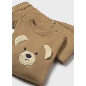 Resim Mayoral Erkek Bebek Sweatshirt Pantolon 2'li Set Kahverengi - 18 Ay 