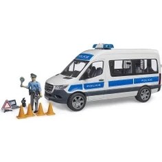 Resim Bruder MB Sprinter Polis Minibüsü, Sürücüsü ve Aksesuarları BR02683 