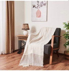 Resim Soft Natürel Koltuk Örtüsü - Ekru - 180x210 Cm Çok Renkli 