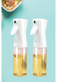 Resim Sprey Yağdanlık 2 Adet Airfryer İçin Cam Şişe Yağlık Sirkelik Sosluk 210 Ml 