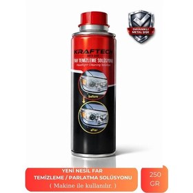 Resim Kraftech Yeni Nesil Premium I Buharlı Far Temizleme Sıvısı Ve Parlatma Solüsyonu I Kloroform Uyumlu I 250 G 