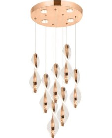 Resim Eray Aydınlatma 8091-6+1 7li Sarkıt Led Avize Gold 