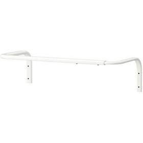 Resim Elbise Duvar Askısı Çelik Askılık Ikea Metal Askı 60/90x26 Cm Beyaz 