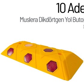 Resim İleri Trafik 10'lu Muslera Dikdörtgen Yol Butonu Seti 