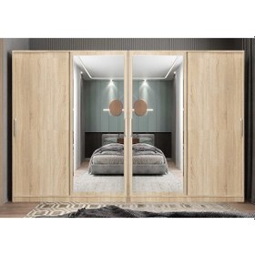 Resim Albero Sürgülü Çekmeceli Gardırop Dolap M 280cm Montaj Dahil 