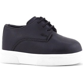 Resim Rakerplus Derby Siyah Mat Beyaz Taban Çocuk Klasik Ayakkabı Siyah 