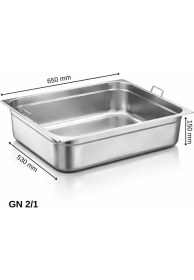 Resim Üret Çelik Üret Saplı Gastronom Küvet Gn 2/1 150 mm 42,5 Lt 