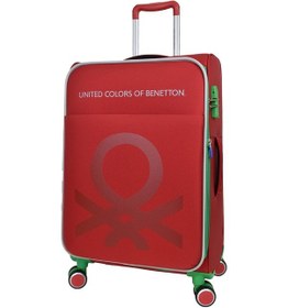 Resim United Colors Of Benetton Ultra Light Hafif Lüx Kumaş Orta Boy Valiz Kırmızı BNT2200 Kırmızı 