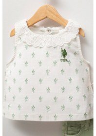 Resim U.s. Polo Assn. Kız Bebek Beyaz Pijama Takım 50322908-vr013 Beyaz 