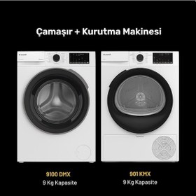 Resim Arçelik 9100 Dmx Çamaşır Makinesi - 901 Kmx Kurutma Makinesi 