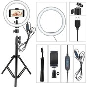 Resim Mi7a Halka Led Işık 14 Inç Ve 2.1 Metre Tripod Youtuber Video Oda Çekimleri Için Ring Light 