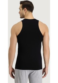 Resim Kiğılı 2'Li Comfort Hipster Pamuklu Atlet & Boxer Seti Hy22Sykgab008 Siyah 