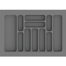 Resim 69x49 Cm Çekmece Içi Kaşıklık Gri 62x40 Cm Kadar Kesilebilir Kesim Yapılır Gri 