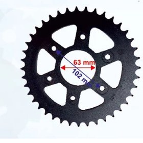 Resim Arka Dişli 520-40T Iç 63 Mm 6 Delikli Bajaj Dominar 400 - Kt 