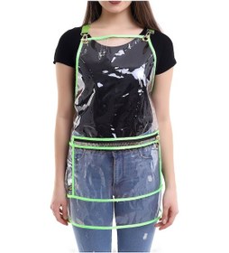 Resim Penuar Pvc Kumaş Boya Önlüğü Şeffaf Yeşil 