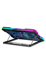 Resim Blueforce Sx-45 Freezer Siyah 9 Rgb Fanlı Notebook Soğutucu Stand Ekranlı 