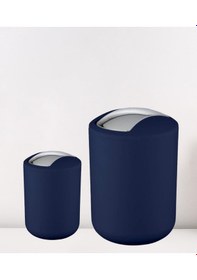 Resim 2 Li Çöp Kovası Lacivert Brasil Model 18 X 15 - 31 X 19,5 Lacivert 