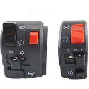 Resim Gaojunshop01 Yüksek Dayanımlı Sürüş Anahtarı Off-road Motosiklet Ayar Bağlantı Seti Kırmızı Siyah 