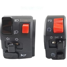 Resim Gaojunshop01 Yüksek Dayanımlı Sürüş Anahtarı Off-road Motosiklet Ayar Bağlantı Seti Kırmızı Siyah 