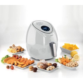 Resim Kenwood Airfryer Xxl Beyaz HFP50.000WH - 5,5 Litre Geniş Hazne Kapasitesi, 1800 Watt, Dijital Dokunm 