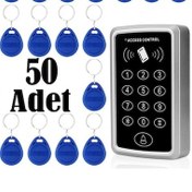 Resim Rfıd Şifreli Kapı Kilidi - 50 Adet Anahtarlık Hediye 