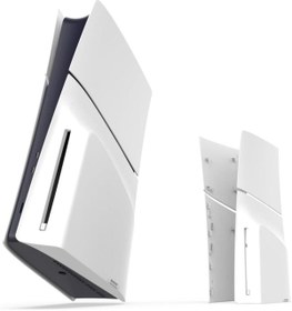 Resim Konsol İstasyonu Playstation 5 Slim CD VERSİYON Uyumlu Beyaz Dış Kasa - Yedek Parça Kasa Değişim Seti 