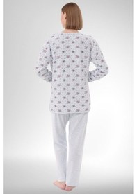 Resim Mecit Pijama Mecit 6314 Mavi Kadın Büyük Beden Pijama Takımı Mavi 