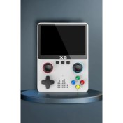 Resim X6 3.5" IPS Ekran Taşınabilir 10000 Oyunlu TV Bağlanan 32 GB Beyaz Retro El Atari Oyun Konsolu ScHitec