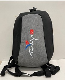 Resim Motosiklet Sırt Çantası Orta Boy Siyah - Grı Siyah 