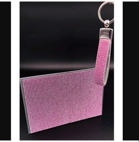 Resim Pembe Taşlı Ruhsatlık Ve Anahtarlık Takımı 