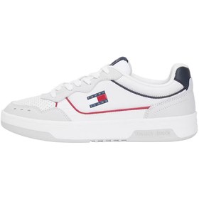 Resim Tommy Hilfiger Erkek TJM Cupsole Elevated Sneaker Ayakakbı - Beyaz 