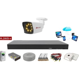 Resim Sony Yıldırımgroup 1'li 5mp Lensli+h265 Kayıt Cihazı Full Paket 