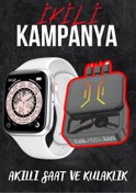 Resim GÜMÜŞTEKNO Watch 7 Serisi Akıllı Saat ve M80 Powerbanklı Bluetooth Kulaklık İkili Kampanya 