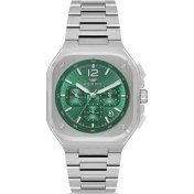 Resim Ferro FM11497AWT-A6 Quartz Çelik Gri Yeşil Kadran 42 mm Erkek Kol Saati 