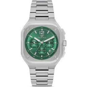 Resim Ferro FM11497AWT-A6 Quartz Çelik Gri Yeşil Kadran 42 mm Erkek Kol Saati 