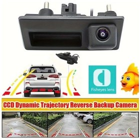 Resim Meridiangoods For Vw For Audı X Dynamic Camera Geniş Açılı Hd Geri Görüş Kamerası Dinamik Park Çizgili 170 Gece Görüş 