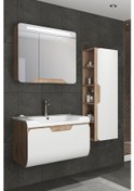 Resim Tales 80 Cm Banyo Dolabı-Dorado/Beyaz (Boy Dolap Hariç ) 