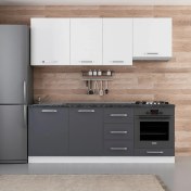 Resim Minar 215 Cm Mutfak Dolabı Beyaz Antrasit 215-A5 