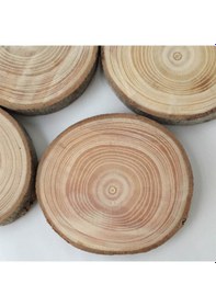 Resim Masif Bardak Altlığı 5'Li Kahverengi 